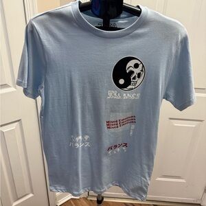 Mixed Emotions Light Blue Graphic Tee